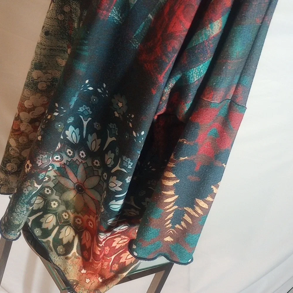 Amma Women's Tunic Top 3X, Abstract Art Made In LA Blouse 29 wide long 27 - Picture 5 of 14